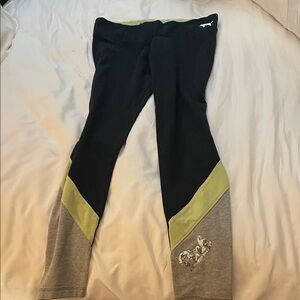 PINK Black, Gray & Lime Accent WOMENS ' Leggings